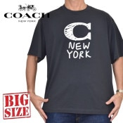 大きいサイズ メンズ COACH コーチ クルーネック スウェット 裏