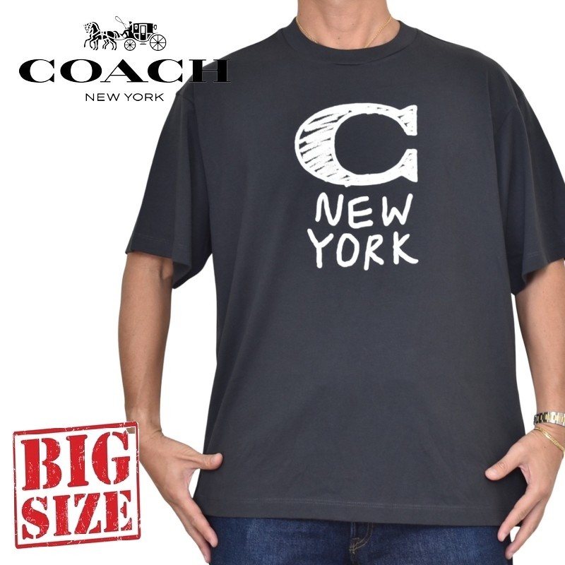【新品】コーチ Tシャツ 2枚 大きいサイズ メンズ COACH コーチ 半袖Tシャツ 半袖Tシャツ ビッグ