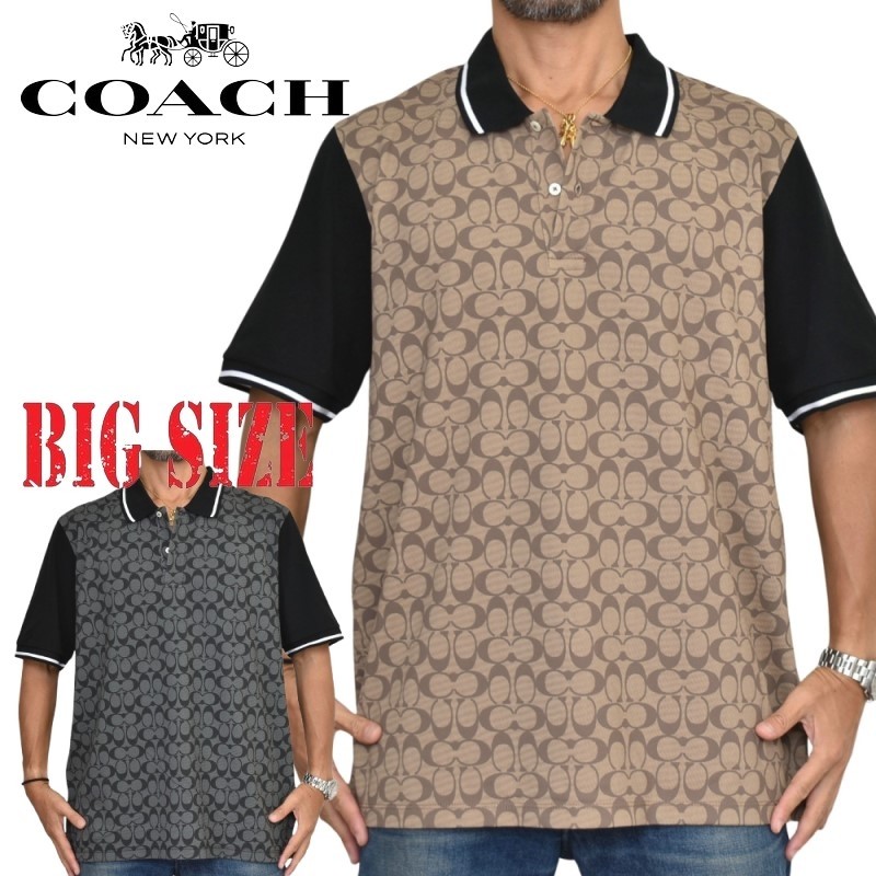 COACH オーバルパターン ポロシャツ 公式】COACH – コーチ | シグネチャー ポロ