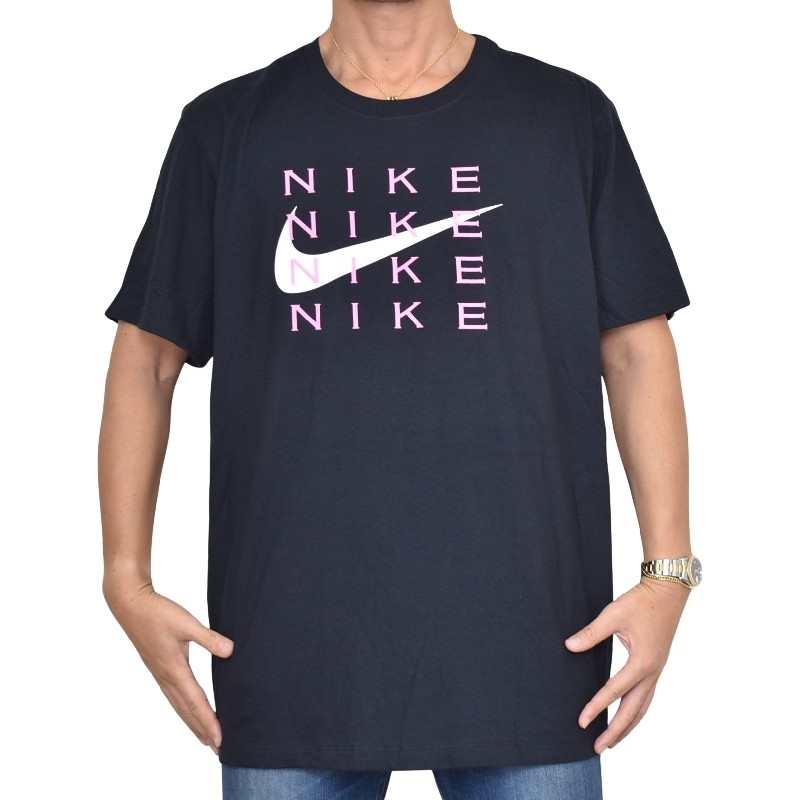 NIKE　ナイキ　Tシャツ　ブラック　XXL 大きいサイズ メンズ NIKE ナイキ ロゴプリント 半袖Ｔシャツ 黒