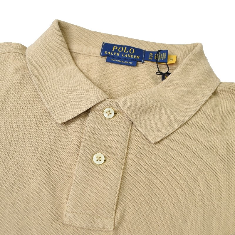 新品未使用　ポロラルフローレン　現行タグ　メンズポロシャツ　クリーム色XL POLO RALPH LAUREN（ポロ・ラルフローレン） XL/古着 ラルフローレン