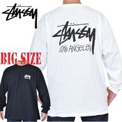 アウトレット返品不可】 STUSSY ステューシー ロンT 長袖 Tシャツ 白