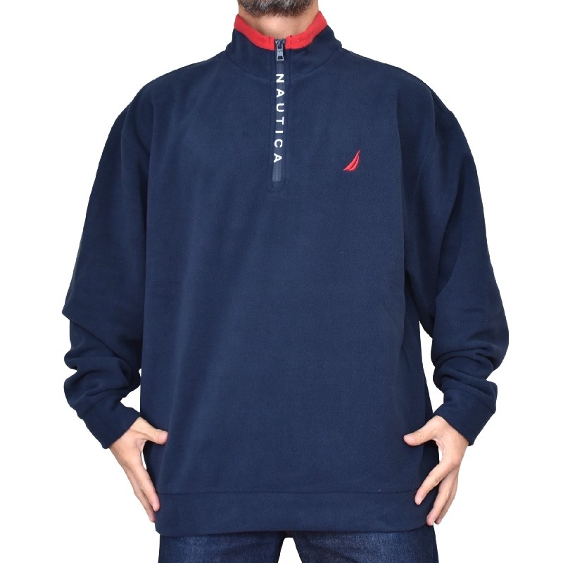 大きいサイズ メンズ NAUTICA ノーティカ ノーチカ ハーフジップ