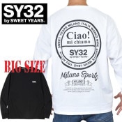  礭  SY32 by SWEET YEARS ȥ䡼 CIRCLE LOGO BACK PRINT L/S TEE T Ĺµԥ XXXL XXXXL