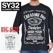  礭  SY32 by SWEET YEARS ȥ䡼 BIG PRINT L/S TEE T Ĺµԥ XXXL XXXXL