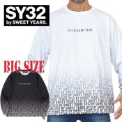  礭  SY32 by SWEET YEARS ȥ䡼 GRADATION LOGO L/S TEE T Ĺµԥ XXXL XXXXL
