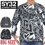  礭  SY32 by SWEET YEARS ȥ䡼 NEW GRAPHIC PATTERN L/S TEE T Ĺµԥ XXXL XXXXL 