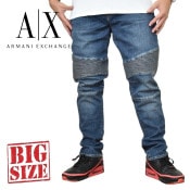 礭  ޡ˥ A/X ARMANI EXCHANGE ǥ˥ѥ  ѥ 桼ɲù ᡼ Х ˡ ȥå SKINNY BIKER 40