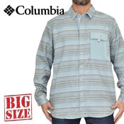 礭  COLUMBIA ӥ Ĺµ ܡ USAǥ PFG UNCHARTED OVER SHIRT XL XXL