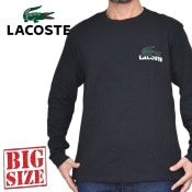 �礭�������� ��� �饳���� Lacoste ���롼�ͥå� ��åե����� Ĺµ�ԥ���� ���ݥ���� Cotton Lounge T-Shirt XL XXL