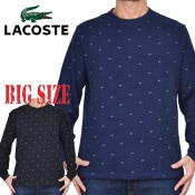 �礭�������� ��� �饳���� Lacoste ���롼�ͥå� ��åե����� Ĺµ�ԥ���� ���� Cotton Lounge T-Shirt XL XXL