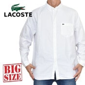 �礭�������� ��� �饳���� LACOSTE ���ݥ���� Ĺµ����� Buttoned Collar Oxford Cotton Shirt XXL