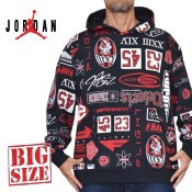 礭  NIKE ʥ AIR JORDAN 硼 ץ륪С ѡ å USAǥ Printed Fleece Pullover Hoodie XXL