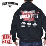 礭  TRUE RELIGION ȥ롼ꥸ CINCHED BIG T ZIP HOODIE ե른å աǥ å ѡ XXL XXXL