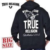 礭  TRUE RELIGION ȥ롼ꥸ VINTAGE PATCH ZIP HOODIE ե른å աǥ å ѡ XXXL
