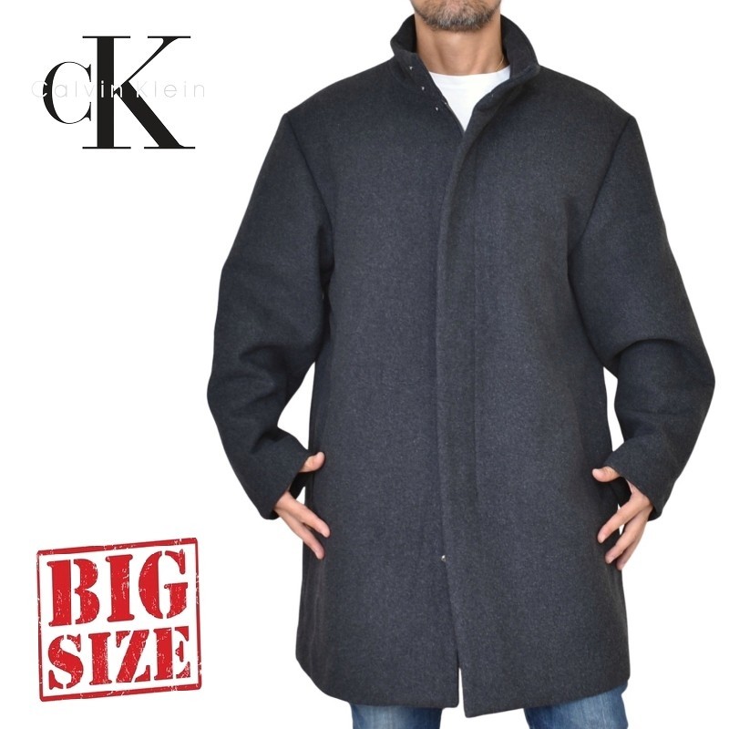 大きいサイズ メンズ CK カルバンクライン Calvin Klein ウールコート