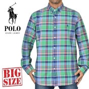 �礭�������� ��� �ݥ����ե������ POLO RALPH LAUREN �����å��� �ܥ�������� ���ݥ���� �ݥ��å� Ĺµ����� SLIM FIT XXL