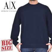 新品 未使用 A/X アルマーニエクスチェンジ ニットジャケットXL大きいサイズ ARMANI EXCHANGE ジャケット テーラードジャケット 「A|X アルマーニ