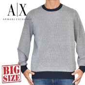 �礭�������� ��� ����ޡ��˥����������� A/X �˥å� �������� �ץ륪���С� ���롼�ͥå� ARMANI EXCHANGE XL