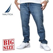 �礭�������� ��� NAUTICA �Ρ��ƥ��� �Ρ����� �����ѥ� �ǥ˥� ������ ����ॹ�ȥ�å� athletic slim stretch denim 40 42�����