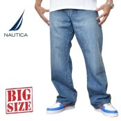 �礭�������� ��� NAUTICA �Ρ��ƥ��� �Ρ����� �����ѥ� �ǥ˥� ������ �롼�� authentic loose denim 40�����
