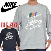 大きいサイズ メンズ NIKE ナイキ クルーネック スウェットシャツ ワン