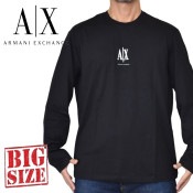 �礭�������� ��� ����ޡ��˥����������� A/X ����T Ĺµ�ԥ���� �����ɽ� ARMANI EXCHANGE XXL