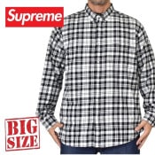 �礭�������� ��� Supreme ����ץ꡼�� Plaid Flannel Shirt �����å� �ե��ͥ� ����� �ܥ�������� XL