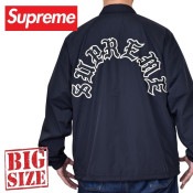 �礭�������� ��� Supreme ����ץ꡼�� OLD ENGLISH ARC COACHES JACKET ������ɥ��󥰥�å��塡���������㥱�å� XL