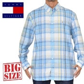 �礭����������� TOMMY HILFIGER �ȥߡ��ҥ�ե����� Ĺµ����� �����å��� ���ݥ���� �ܥ�������� REGULAR FIT XXL