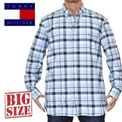 �礭����������� TOMMY HILFIGER �ȥߡ��ҥ�ե����� Ĺµ����� �����å��� ���ݥ���� �ܥ�������� SLIM FIT XXL