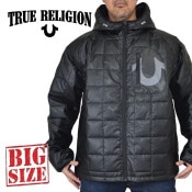 �礭�������� ��� TRUE RELIGION �ȥ��롼��ꥸ��� GEO QUILTED HOODED PUFFER JACKET �ա��� ����ƥ��� ���ʥ��㥱�å� XXL XXXL