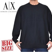 �礭�������� ��� ����ޡ��˥����������� A/X ARMANI EXCHANGE �˥å� �������� �ץ륪���С� ���롼�ͥå� �ƥ������㡼 �ǥ�����˥å� ���� XXL
