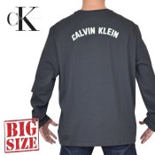 �礭�������� ��� CK Calvin Klein Jeans ����Х󥯥饤�󥸡��� ���롼�ͥå� Ĺµ�ԥ���� ����� ���ݥ���Ȼɽ� �إӡ��������� XXL