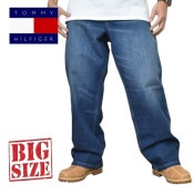 �礭����������� TOMMY HILFIGER �ȥߡ��ҥ�ե����� �ǥ˥�ѥ�� ������ �����ѥ� LOOSE �롼���ե��å� ���� ���ȥ꡼�� ���� 42�����