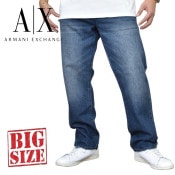 �礭�������� ��� ����ޡ��˥����������� A/X ARMANI EXCHANGE �ǥ˥�ѥ�� ������ �����ѥ� �桼���ɲù� ���᡼�� ���ȥ졼�� STRAIGHT 40�����