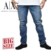 �礭�������� ��� ����ޡ��˥����������� A/X ARMANI EXCHANGE �ǥ˥�ѥ�� ������ �����ѥ� �桼���ɲù� ���᡼�� �����ˡ� ���ȥ�å� SKINNY 38�����