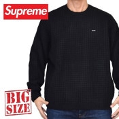�礭�������� ��� Supreme ����ץ꡼�� Small Box Waffle Sweater ���⡼��ܥå��� ��åե� ���롼�ͥå� �������� XXL
