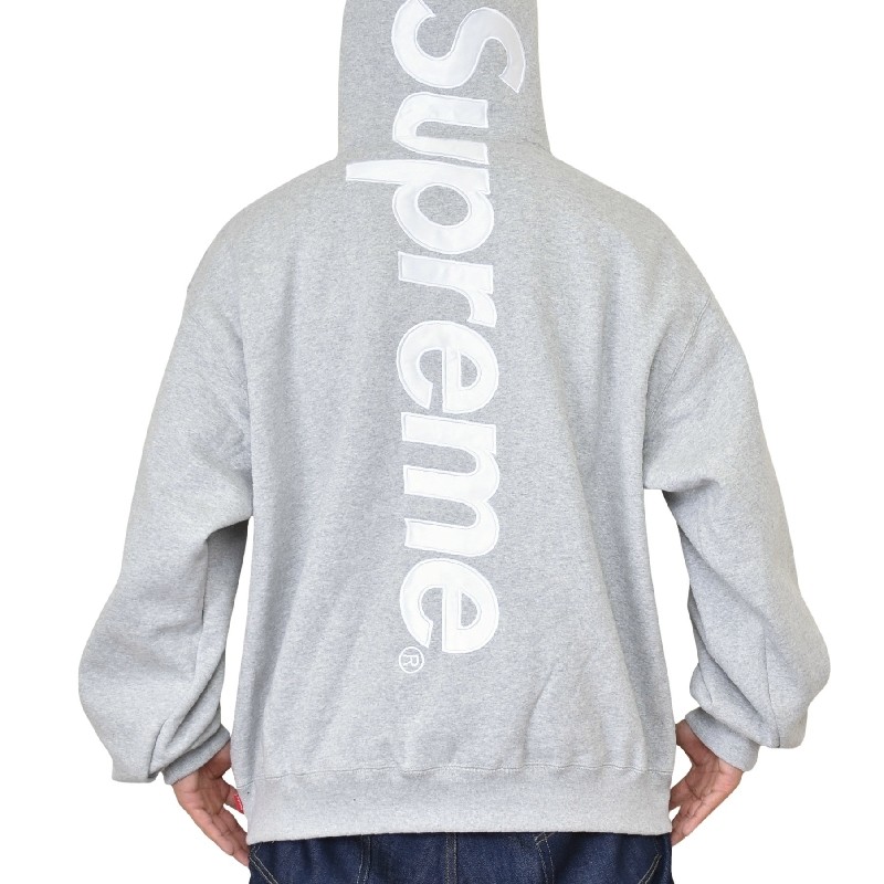 大きいサイズ メンズ Supreme シュプリーム Satin Applique Hooded
