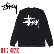 �礭����������� STUSSY ���ƥ塼���� ĹµT����� ����T �١����å� �Хå������ץ��� BASIC STUSSY LS TEE XXL