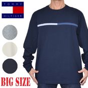 �礭����������� �ȥߡ��ҥ�ե����� TOMMY HILFIGER Ĺµ�ԥ���� ����� �����ɽ� Long-Sleeve Tonal Flag Logo T-Shirt XL XXL