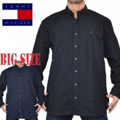 �礭����������� TOMMY HILFIGER �ȥߡ��ҥ�ե����� Regular Fit Oxford Shirt Ĺµ ̵�� ���å����ե����� ���ȥ�å� �ȥåץ� �ܥ�������� �����奢�� �ӥ��ͥ� �ӥ����� �� �� XXXL XXL