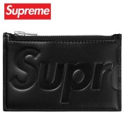 Supreme ����ץ꡼�� Leather Zip Card Holder BLACK ����ץ꡼�� �쥶�� ���å� ������ �ۥ���� �֥�å� �����ꥢ�� �����ɥ����� �������� ���� �� �֥�å�
