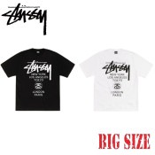 �礭����������� STUSSY ���ƥ塼���� Ⱦµ T����� ���ɥĥ��� WORLD TOUR TEE XL XXL