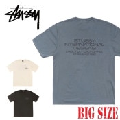 �礭����������� STUSSY ���ƥ塼���� Ⱦµ T����� TILE OVAL TEE PIGMENT DYED XXL