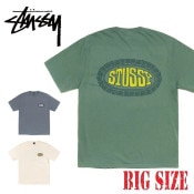 �礭����������� STUSSY ���ƥ塼���� Ⱦµ T����� TILE OVAL TEE PIGMENT DYED XXL