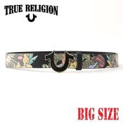 �礭�������� ��� TRUE RELIGION �ȥ��롼��ꥸ��� DRAGON GRAPHIC HORSESHOE BUCKLE BELT �ɥ饴���� �ۡ������塼�Хå��� ���� �٥�� 40 42�����