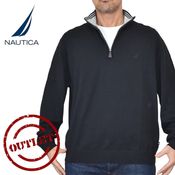 �ڥ����ȥ�å������Բġ� NAUTICA �Ρ��ƥ��� navtech quarter-zip sweater���ϡ��ե��å� �������������å� �������� �˥å� ���ݥ���� XXL