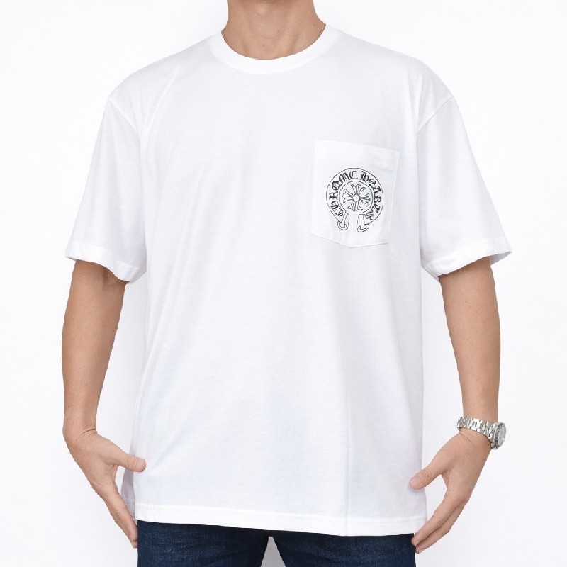 か*わ様 ★Chrom Hearts TシャツUSA製ビッグロゴメンズXLサイズ 大きいサイズ メンズ CHROME HEARTS クロムハーツ 半袖 Tシャツ 白