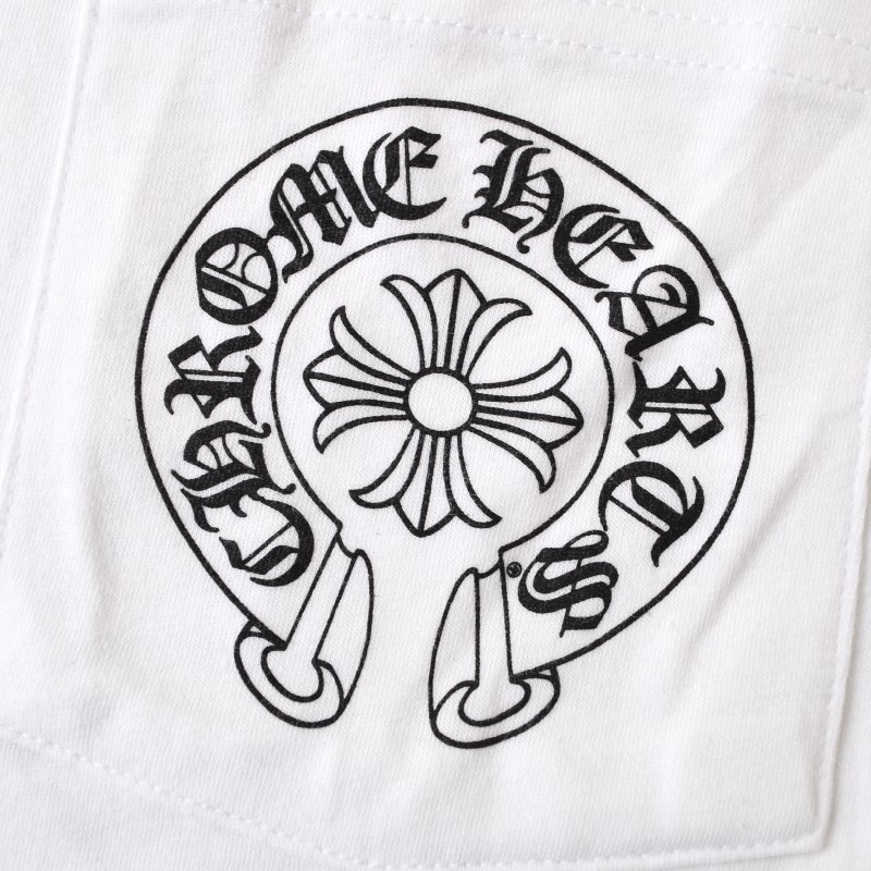 大きいサイズ メンズ CHROME HEARTS クロムハーツ 半袖 Tシャツ 白